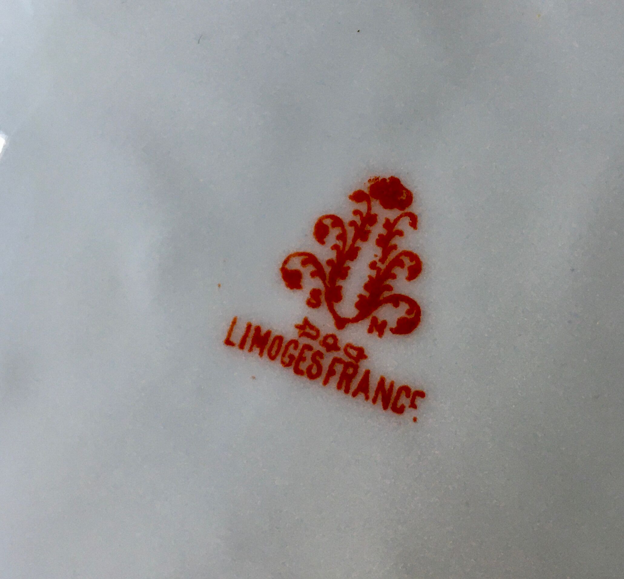 trilobed porcelain dish Limoges