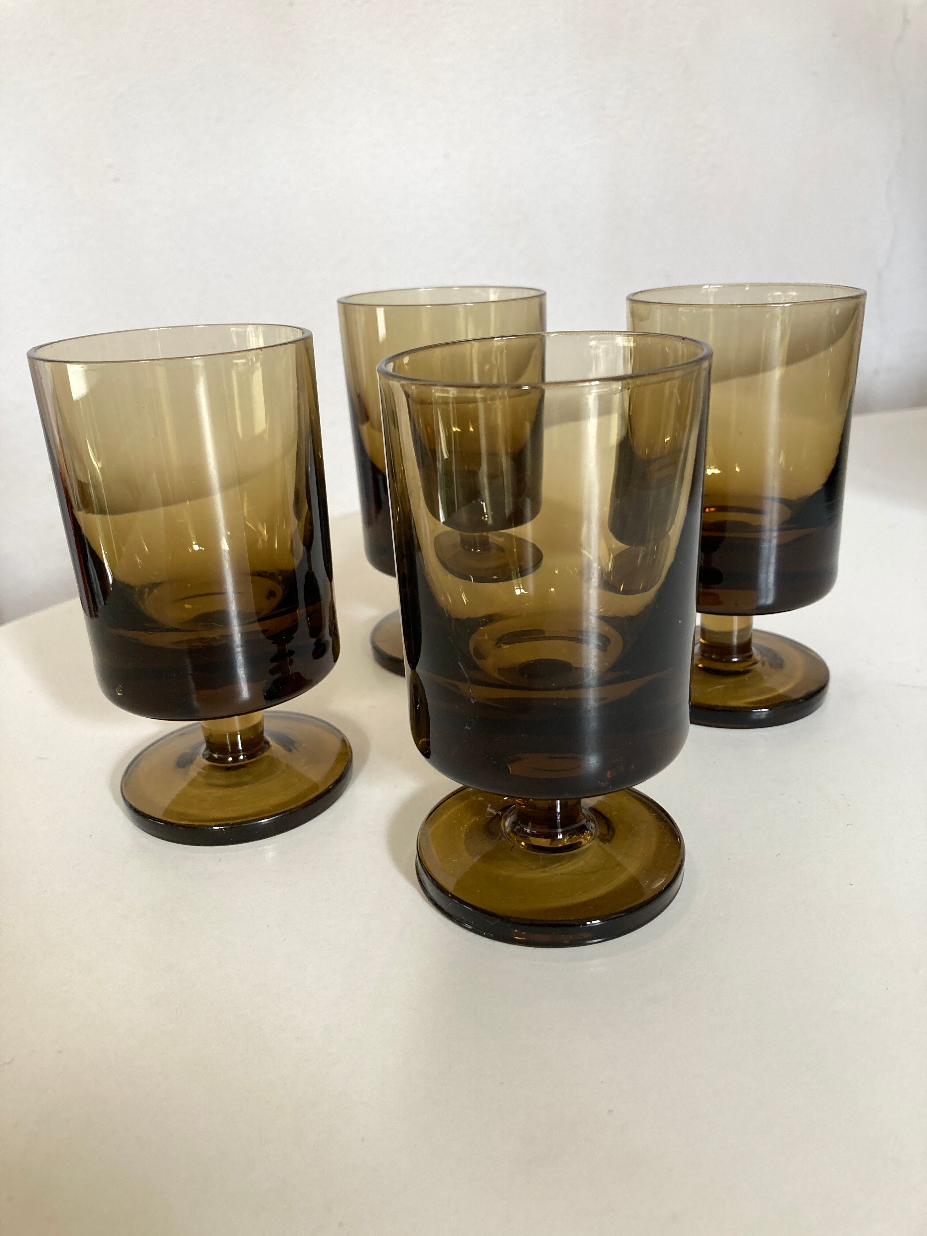 Set of 4 glasses roll 1970