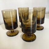 Set of 4 glasses roll 1970