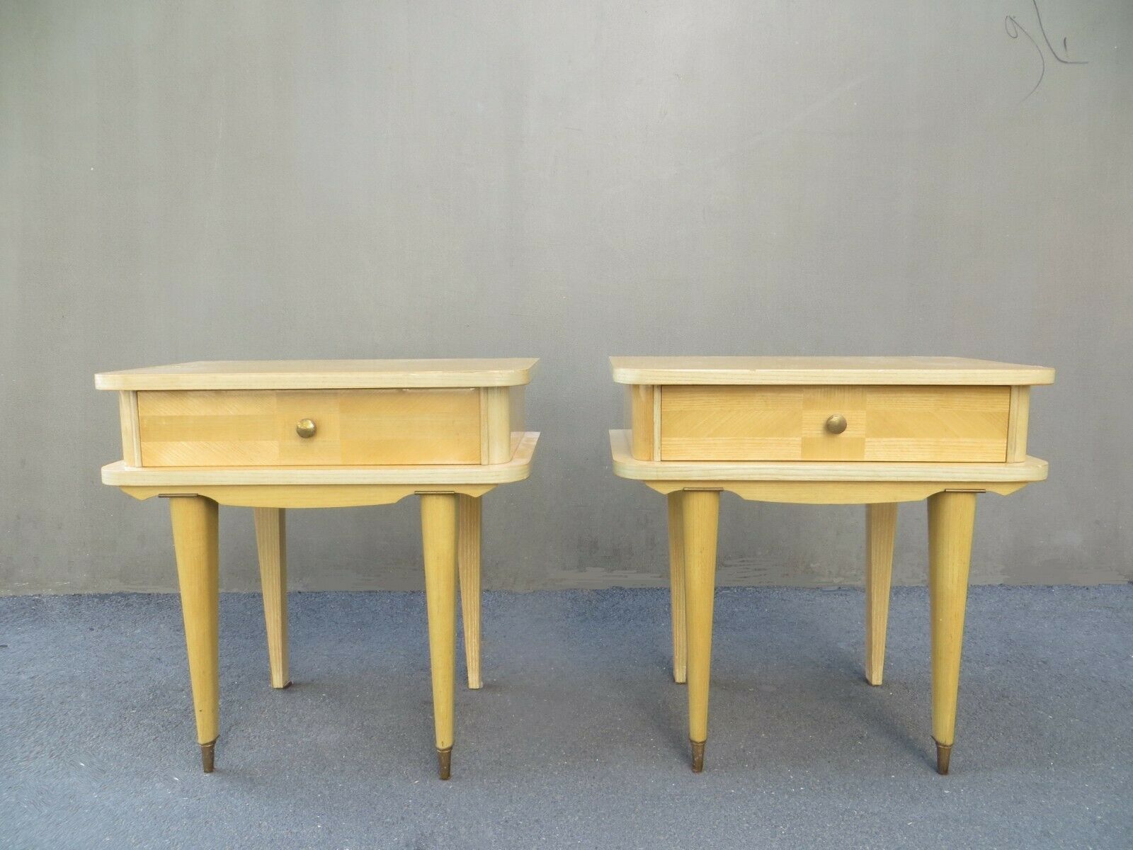 Pair of art deco bedside tables