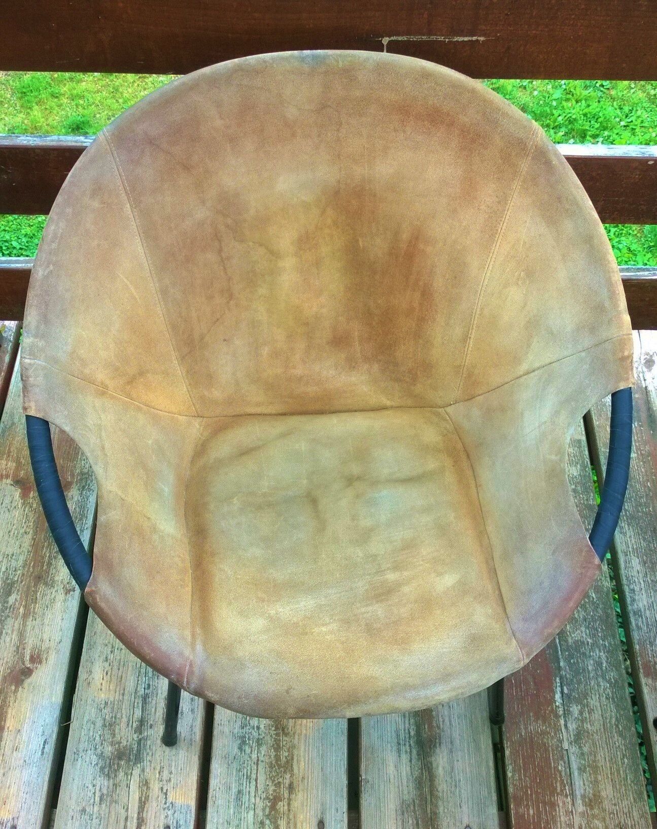 Pair of armchair flesh circle for Lusch Erzeugnis, 1960