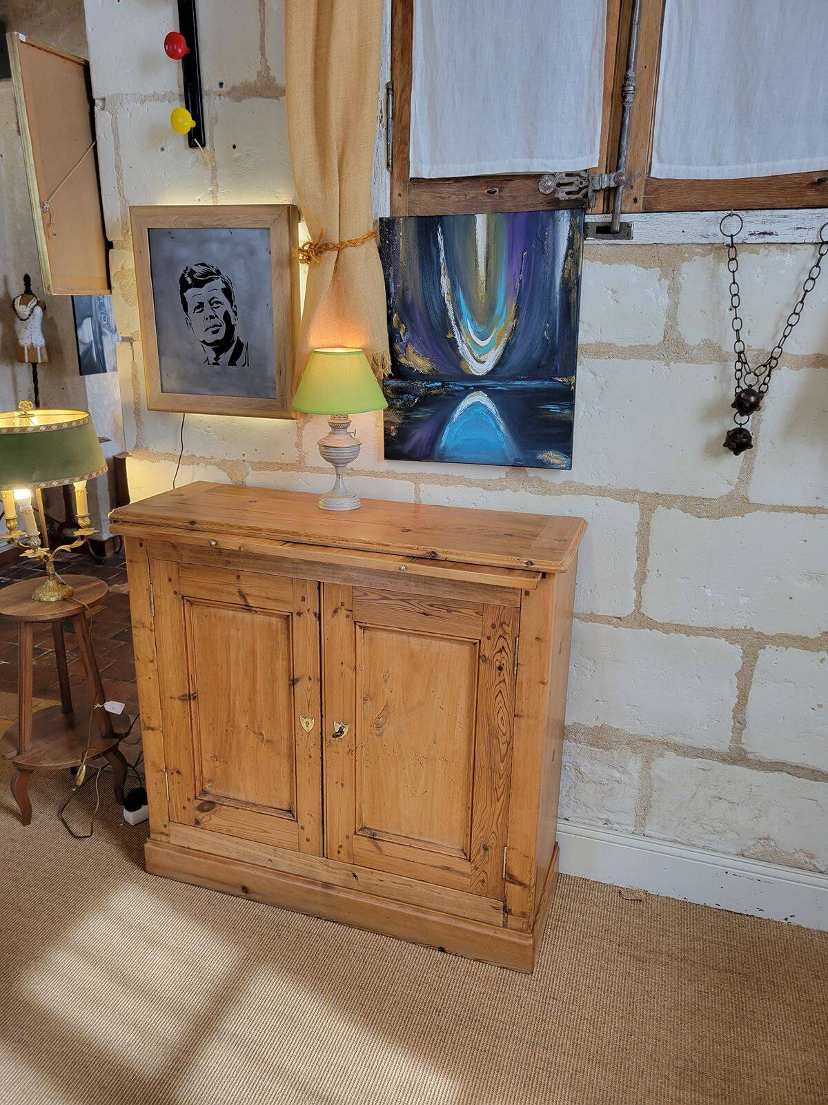 Narrow old sideboard