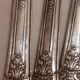 6 dessert forks in silver metal and vermeil