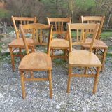 5 bistro chairs, brand Luterma France