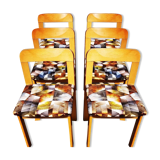 Suite of 6 chairs