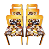 Suite of 6 chairs