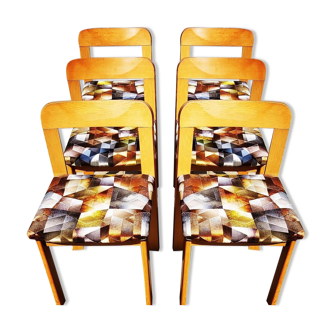 Suite of 6 chairs