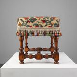Early 20th Century Wood & Fabric footstool, France