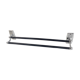 Wall-mounted chrome metal towel rack – 60s/70s