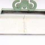 Enameled cast iron umbrella stand and basin, 19th century