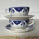 Pair of cups and saucers / Delft blue Gien earthenware
