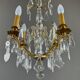 Lustre en cristal et bronze doré, début XXe siècle
