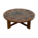 Round Coffee Table by Angel Pazmino for Muebles de Estilo 1960s