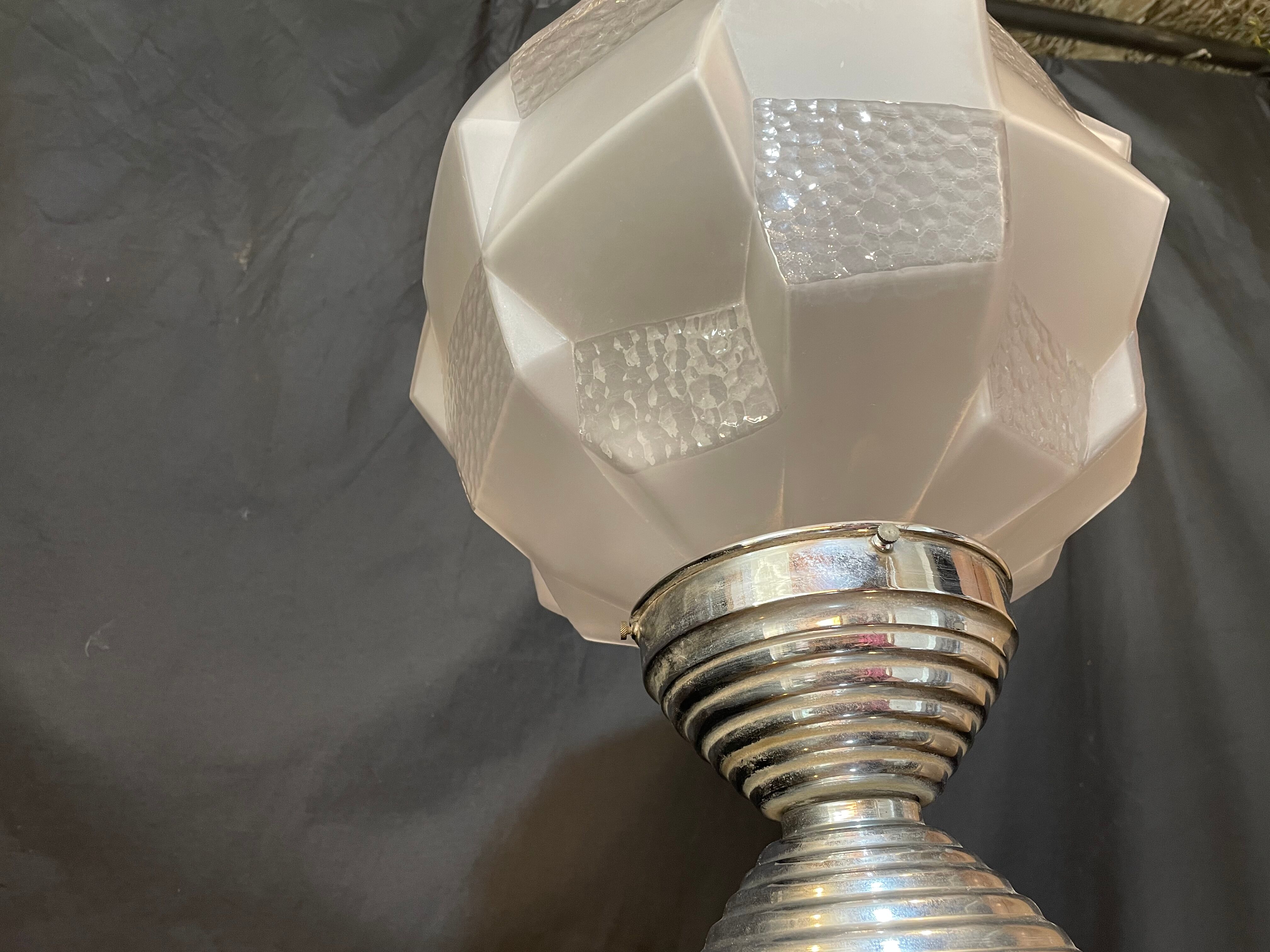 Globe pendant light 1930s/40s