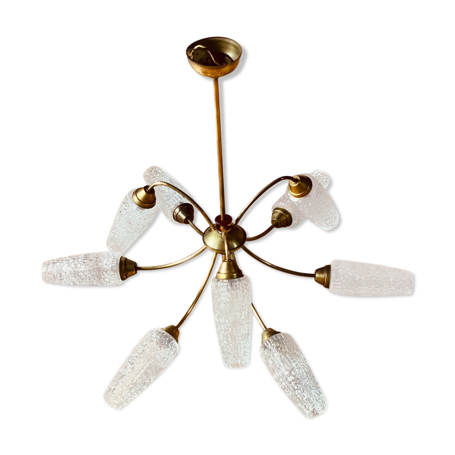 Lustre mid century 9 branches