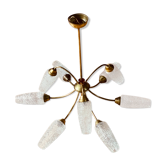 Lustre mid century 9 branches