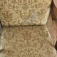 Salon vintage 3 pièces en tissu beige