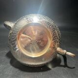 Silver metal teapot