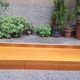 Wall-Mounted Console Shelf in National Walnut with Drawers Under the Top, 1980s