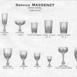 Carafe en cristal Saint-Louis, modèle Massenet