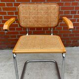 Chair Cesca model with armrests B64 in chrome