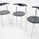 Set of Three Mid Century Dining Chairs, Germany, 1980s