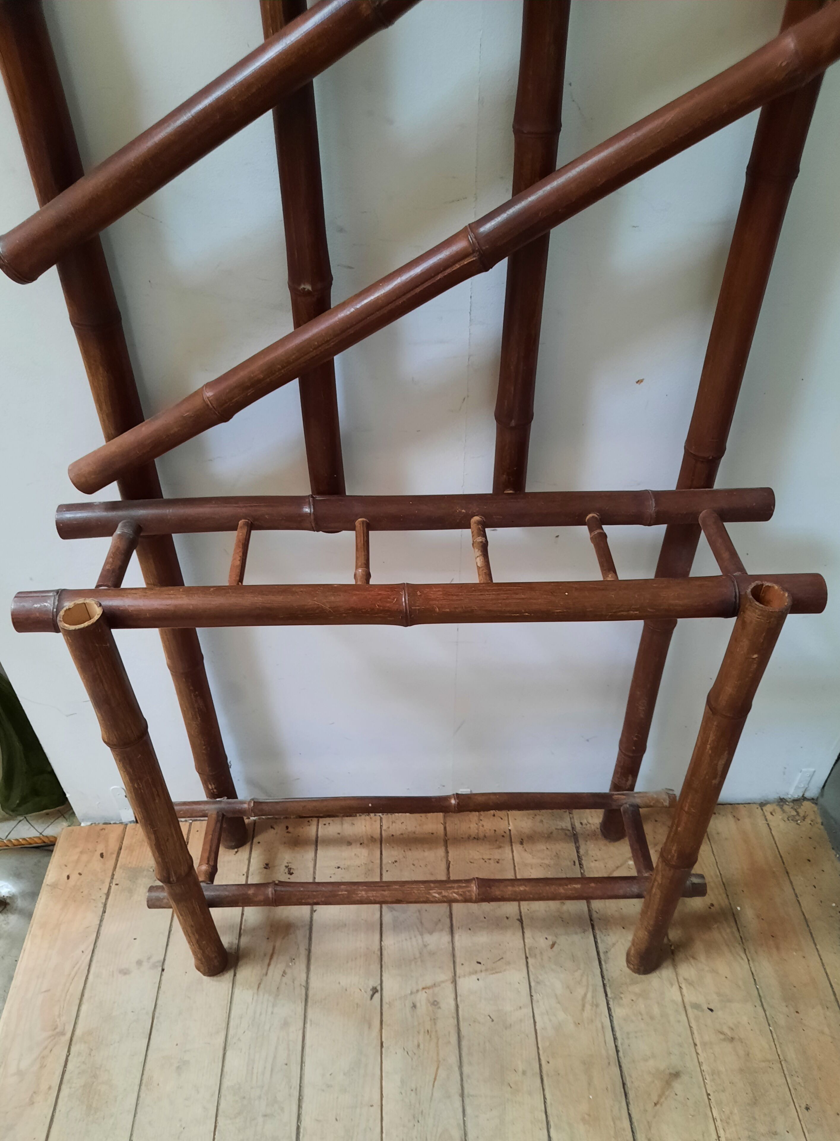 Bamboo coat rack
