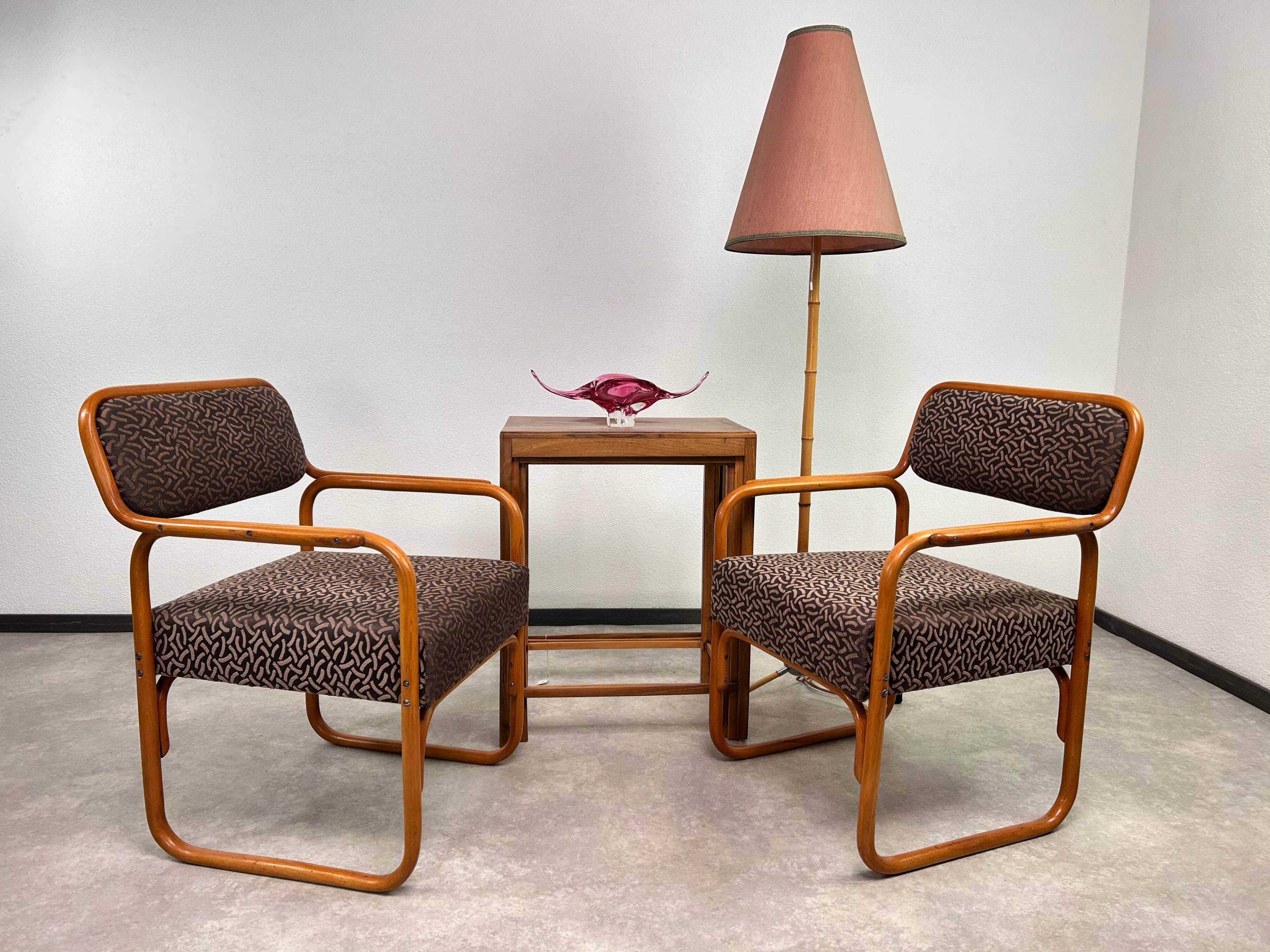 Very rare Art Deco Thonet A 60F armchairs.