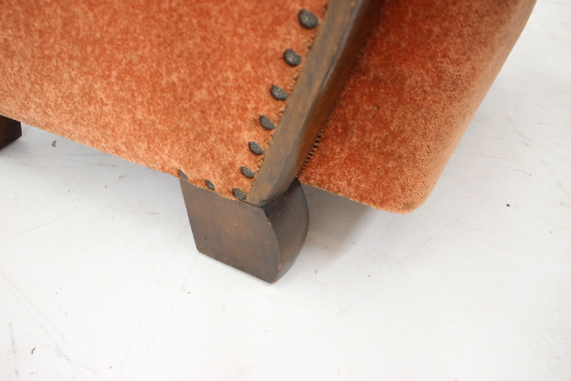 1940s Pair of Large Wing Chairs, Czechoslovakia