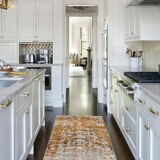 3x9 Vintage Oriental Runner Rug, 80x282Cm, Rug For Kitchen