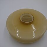 Abat-jour en verre jaune
