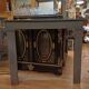 Decor, cheminée factice, console Bois peint époque 19 eme