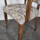 Restored bridge armchair with Nobilis fabric