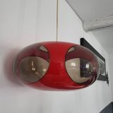 Vintage UFO red pendant lamp Luigi Colani