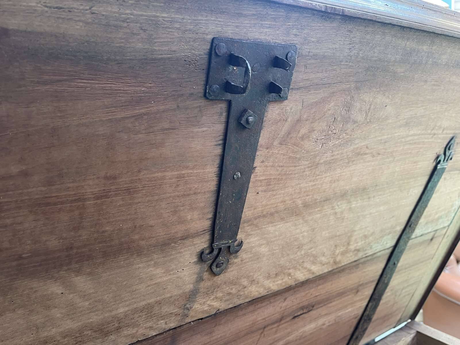 18th century walnut wedding chest