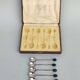 6 Silverplated mocca spoons