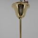 Orange glass and brass pendant, 1980s, restored