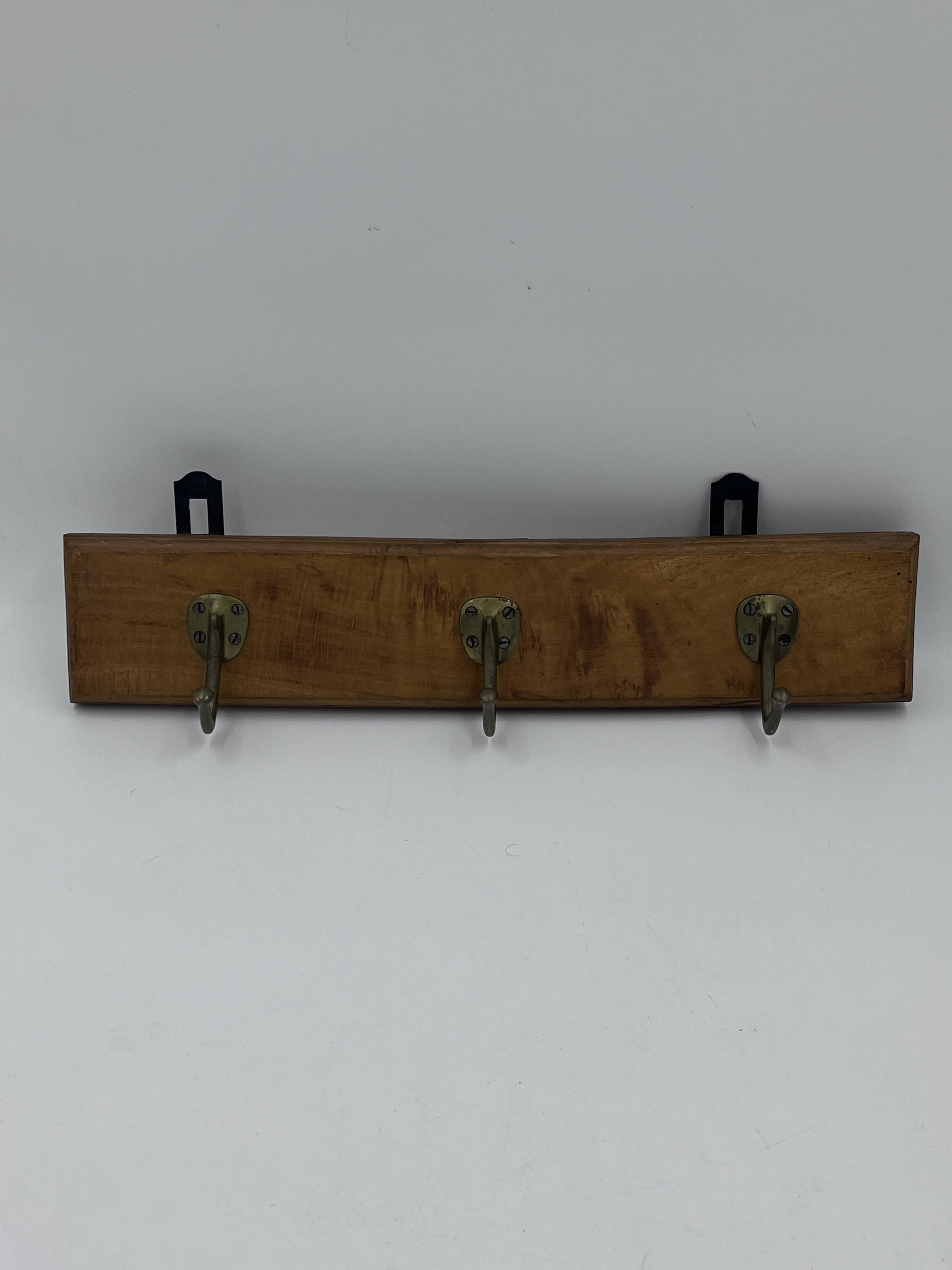 Portemanteau mural en bois