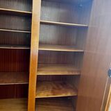 Wood and rattan cabinet 60s