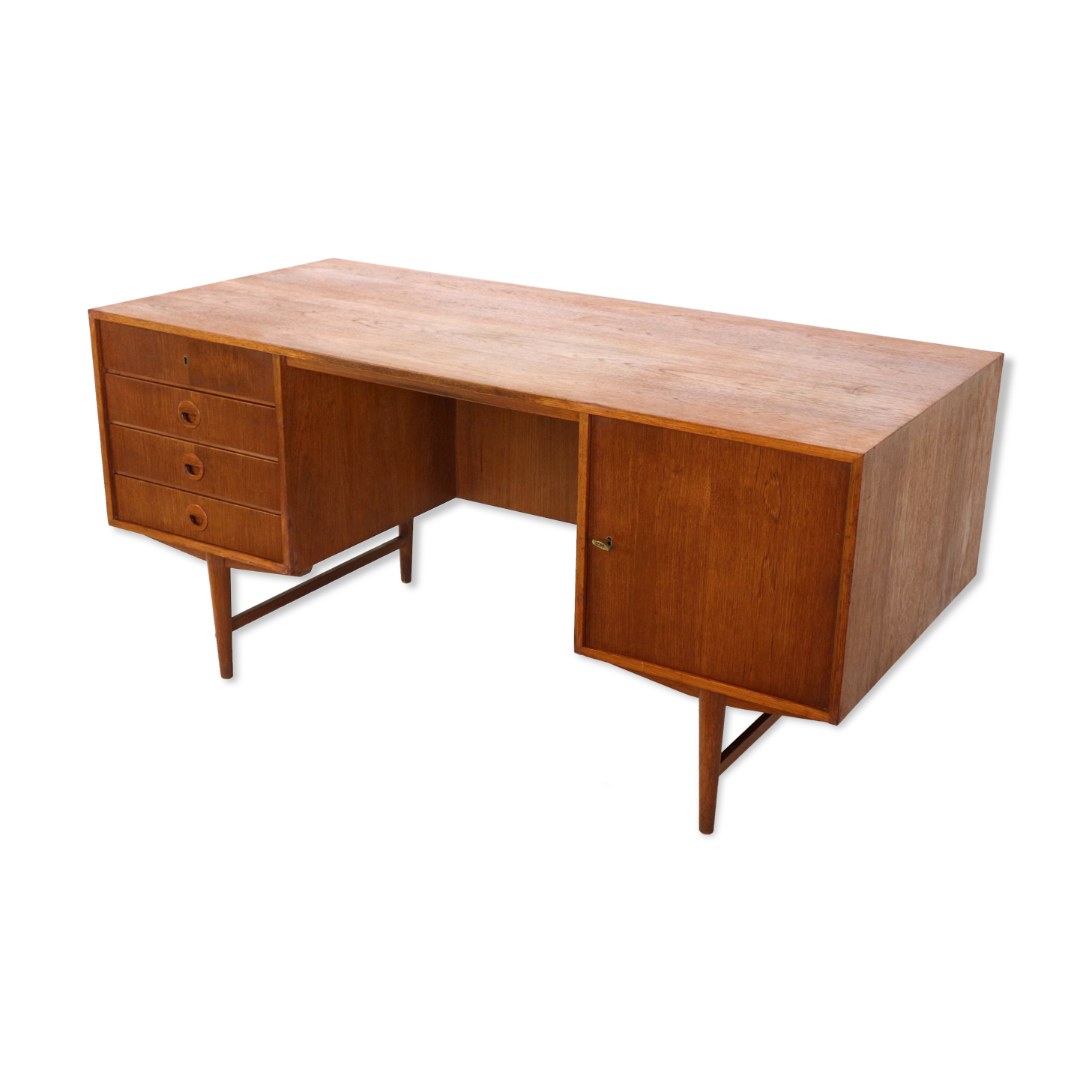 Vintage freestanding danish desk made in the 1960s