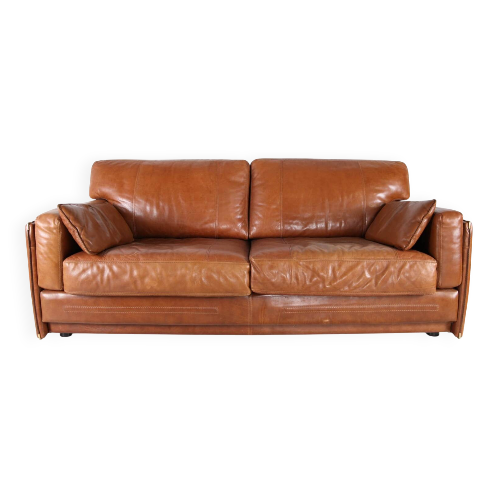 Large leather sofa Roche Bobois