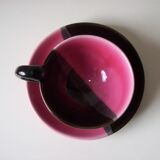 Coffee cup and saucer Vallauris signed Luc