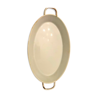 Enamelled metal dish Luc et Cie