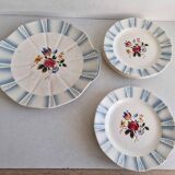 Sarreguemines dessert service, Claude model