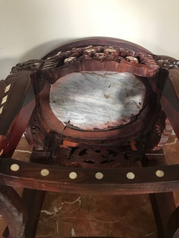 Table sellette chine nacre