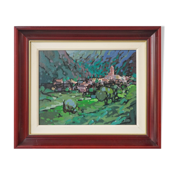 Llessui Spain - Two Framed oils
