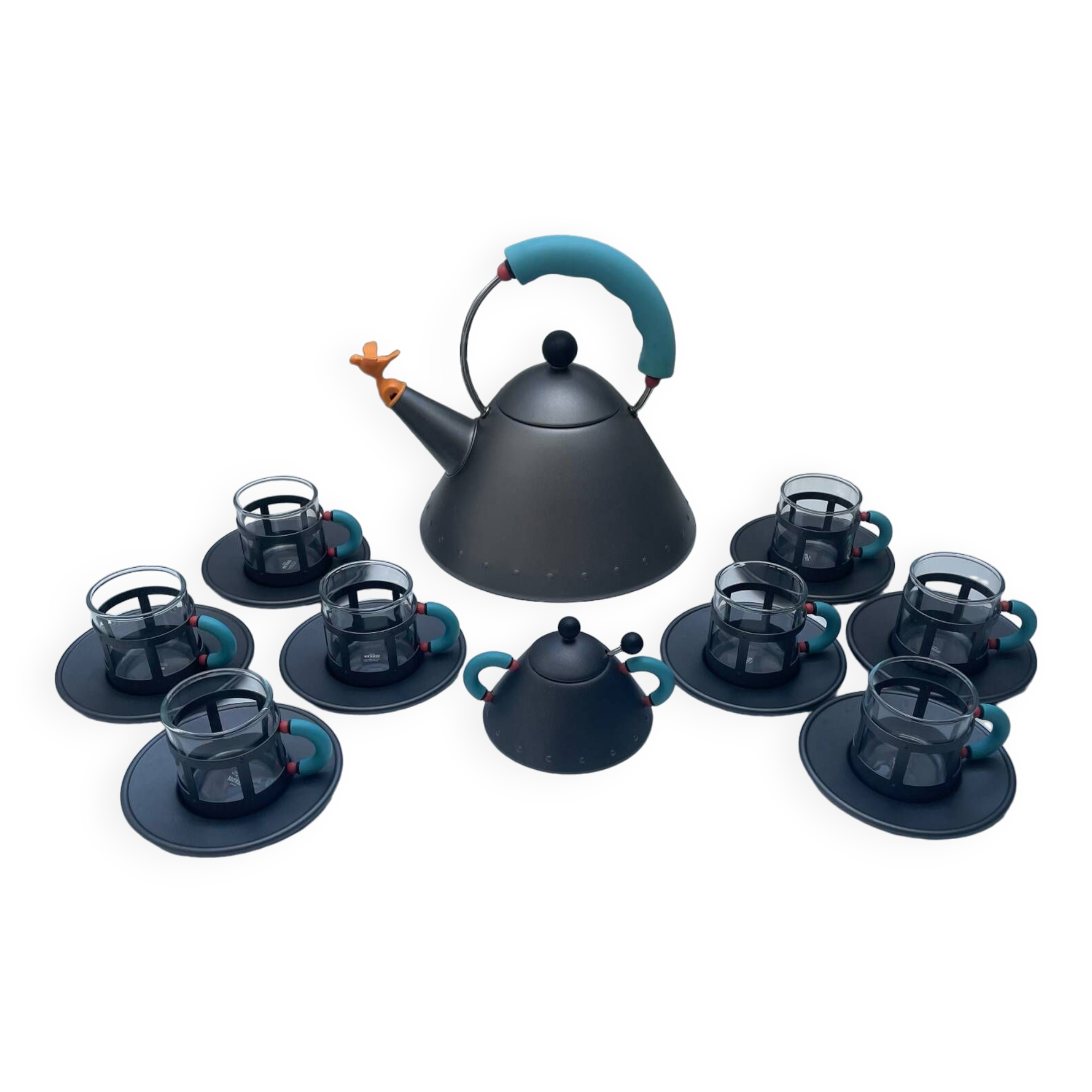 Tea set Birdy 9093 Michael Graves Alessi Italy