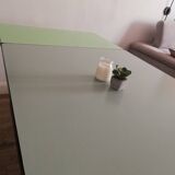 Table with formica extensions and oak