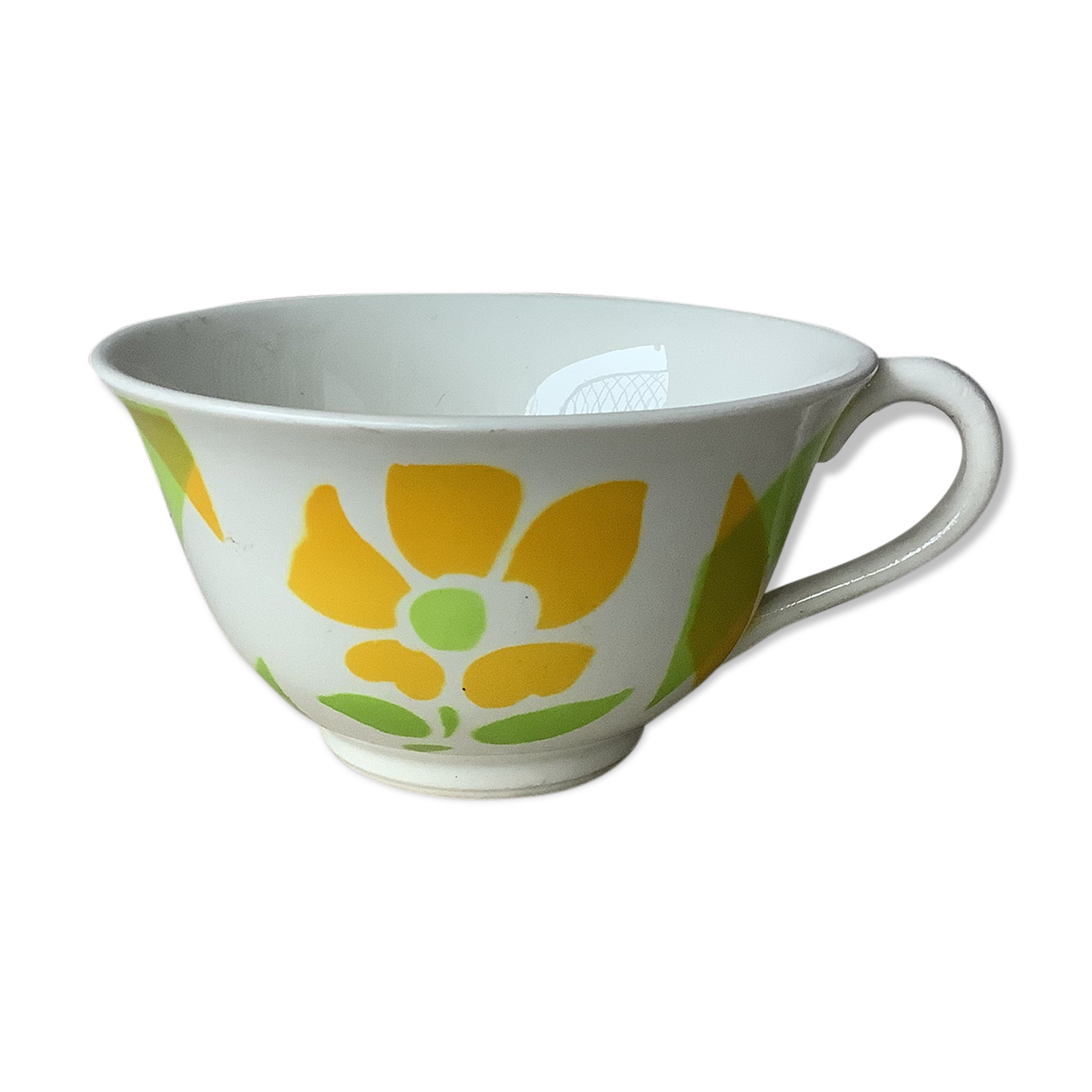 Cup Digoin Sarreguemines art deco