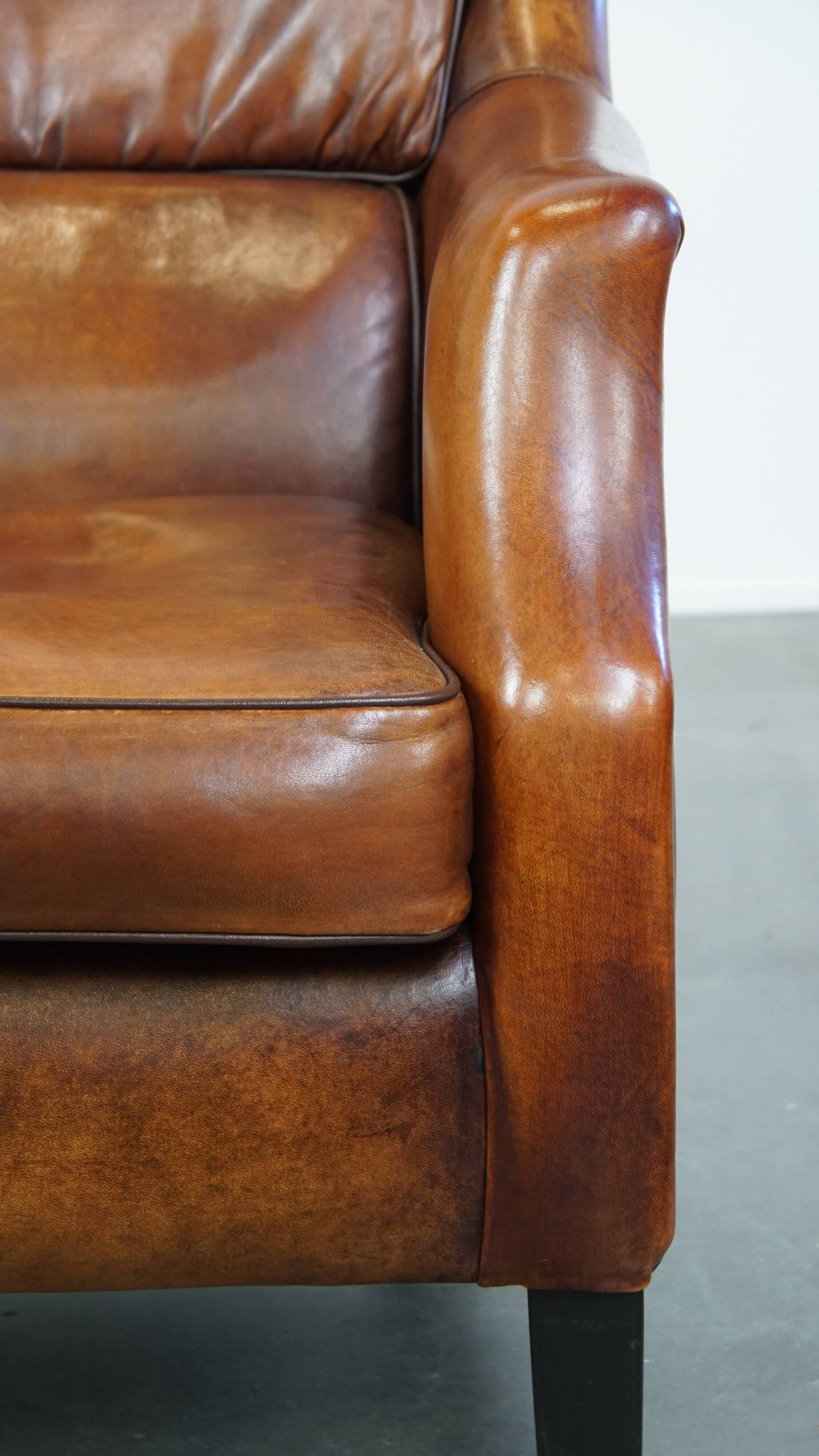 Fauteuil en cuir de mouton
